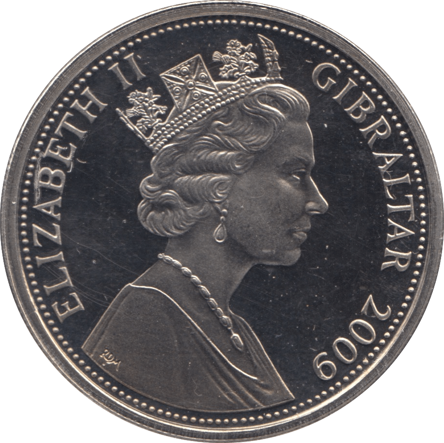 2009 CROWN GIBRALTAR - WORLD COINS - Cambridgeshire Coins