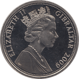 2009 CROWN GIBRALTAR - WORLD COINS - Cambridgeshire Coins