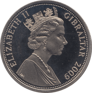2009 CROWN GIBRALTAR - WORLD COINS - Cambridgeshire Coins