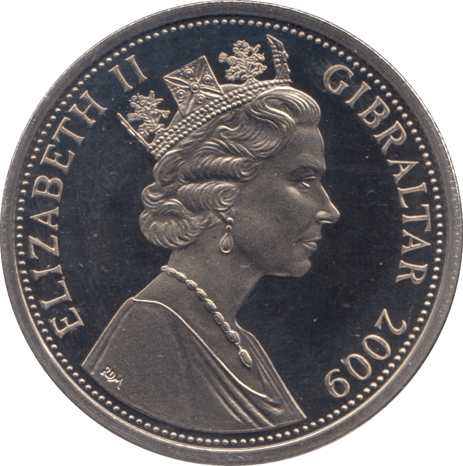 2009 CROWN GIBRALTAR - WORLD COINS - Cambridgeshire Coins