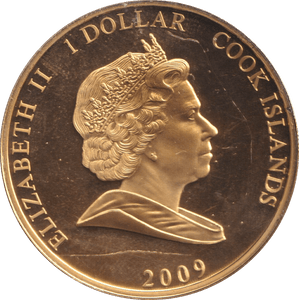 2009 DOLLAR ONE SMALL STEP COOK ISLANDS - WORLD COINS - Cambridgeshire Coins