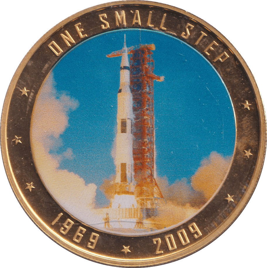 2009 DOLLAR ONE SMALL STEP COOK ISLANDS - WORLD COINS - Cambridgeshire Coins