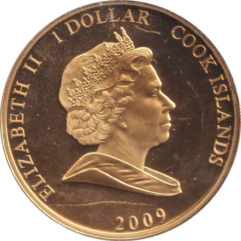 2009 DOLLAR ONE SMALL STEP COOK ISLANDS - WORLD COINS - Cambridgeshire Coins