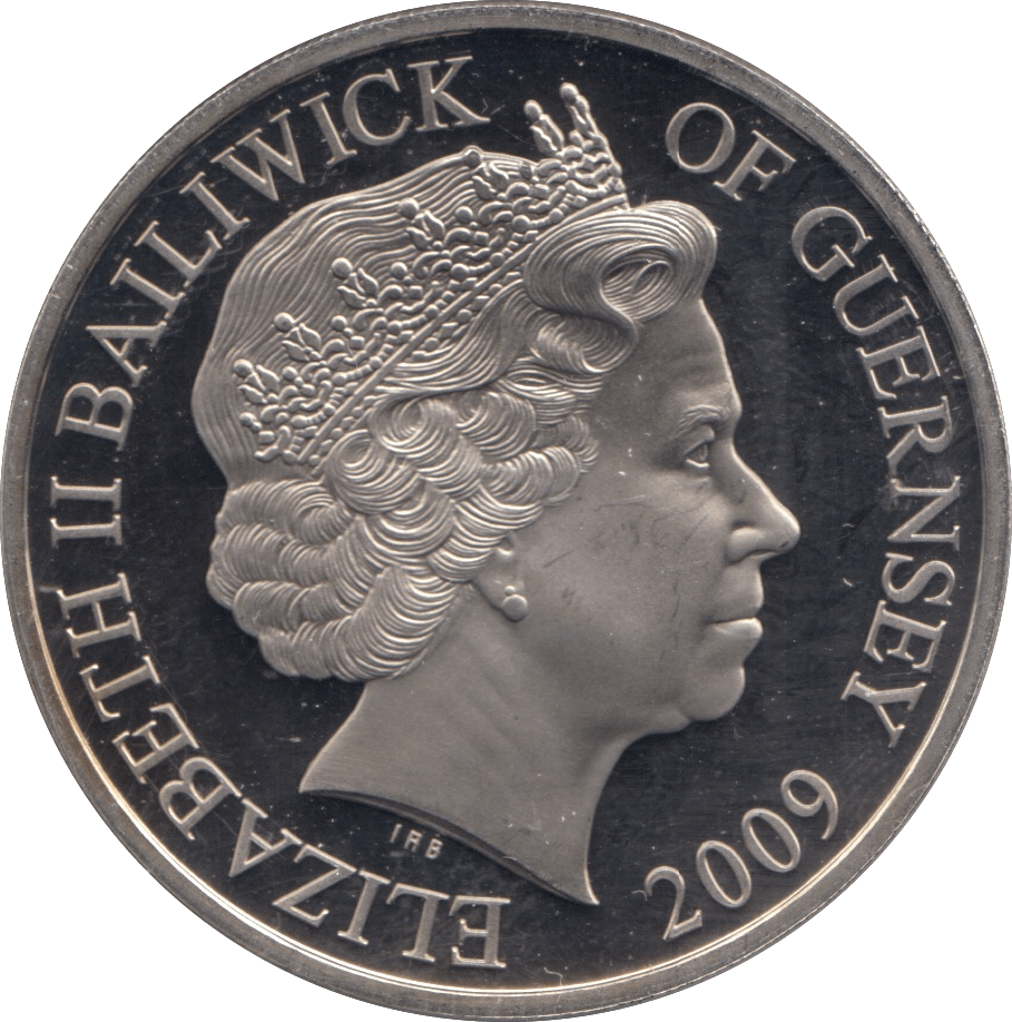 2009 FIVE POUNDS GUERNSEY - WORLD COINS - Cambridgeshire Coins