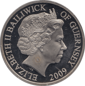 2009 FIVE POUNDS GUERNSEY - WORLD COINS - Cambridgeshire Coins