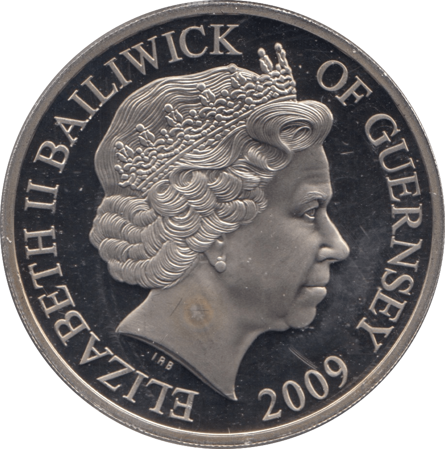 2009 FIVE POUNDS GUERNSEY - WORLD COINS - Cambridgeshire Coins