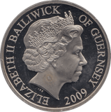 2009 FIVE POUNDS GUERNSEY - WORLD COINS - Cambridgeshire Coins