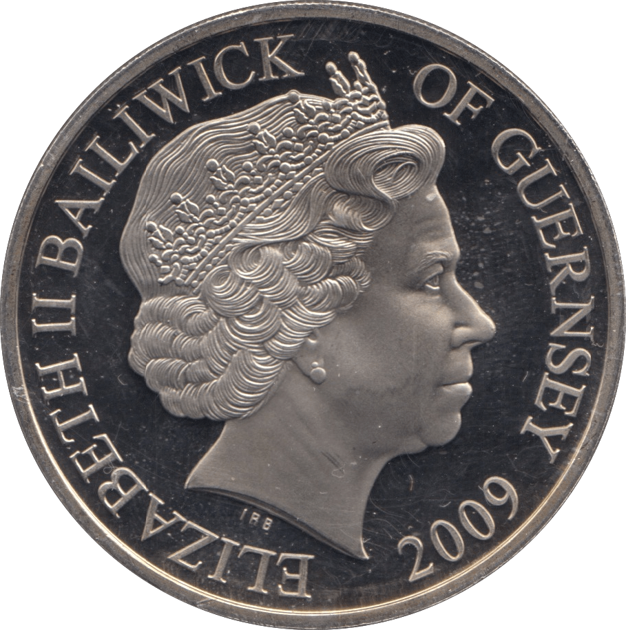 2009 FIVE POUNDS GUERNSEY - WORLD COINS - Cambridgeshire Coins