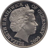 2009 FIVE POUNDS GUERNSEY - WORLD COINS - Cambridgeshire Coins