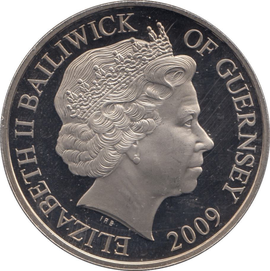 2009 FIVE POUNDS GUERNSEY - WORLD COINS - Cambridgeshire Coins