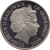 2009 FIVE POUNDS GUERNSEY - WORLD COINS - Cambridgeshire Coins