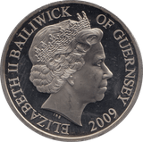 2009 FIVE POUNDS GUERNSEY - WORLD COINS - Cambridgeshire Coins