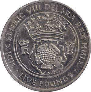 2009 FIVE POUNDS HENRY VIII - WORLD COINS - Cambridgeshire Coins