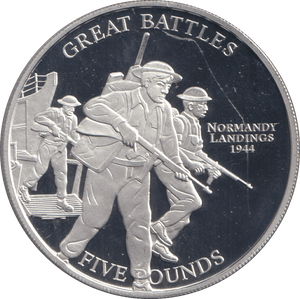 2009 FIVE POUNDS SILVER PROOF GREAT BATTLES - SILVER WORLD COINS - Cambridgeshire Coins