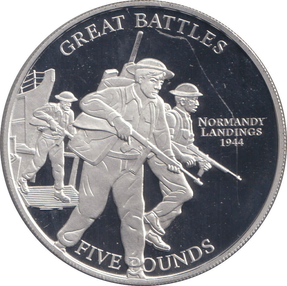 2009 FIVE POUNDS SILVER PROOF GREAT BATTLES - SILVER WORLD COINS - Cambridgeshire Coins