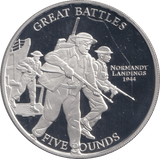 2009 FIVE POUNDS SILVER PROOF GREAT BATTLES - SILVER WORLD COINS - Cambridgeshire Coins