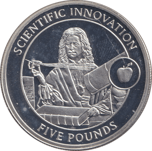 2009 FIVE POUNDS SILVER PROOF SCIENTIFIC INNOVATION - SILVER WORLD COINS - Cambridgeshire Coins
