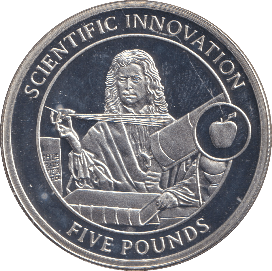 2009 FIVE POUNDS SILVER PROOF SCIENTIFIC INNOVATION - SILVER WORLD COINS - Cambridgeshire Coins