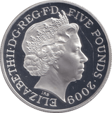 2009 FIVE POUNDS SILVER PROOF WE ARE SUCH STUFF AS DREAMS ARE MADE ON - SILVER WORLD COINS - Cambridgeshire Coins