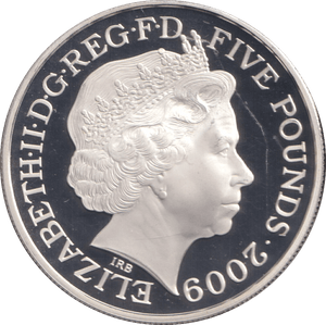 2009 FIVE POUNDS SILVER PROOF WHEN MEN AND MOUNTAINS MEET - SILVER WORLD COINS - Cambridgeshire Coins