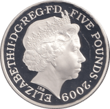 2009 FIVE POUNDS SILVER PROOF WHEN MEN AND MOUNTAINS MEET - SILVER WORLD COINS - Cambridgeshire Coins