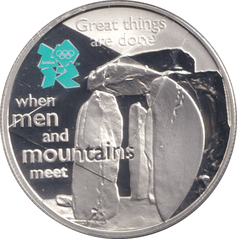 2009 FIVE POUNDS SILVER PROOF WHEN MEN AND MOUNTAINS MEET - SILVER WORLD COINS - Cambridgeshire Coins