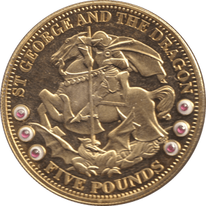 2009 FIVE POUNDS ST GEORGE AND THE DRAGON - WORLD COINS - Cambridgeshire Coins
