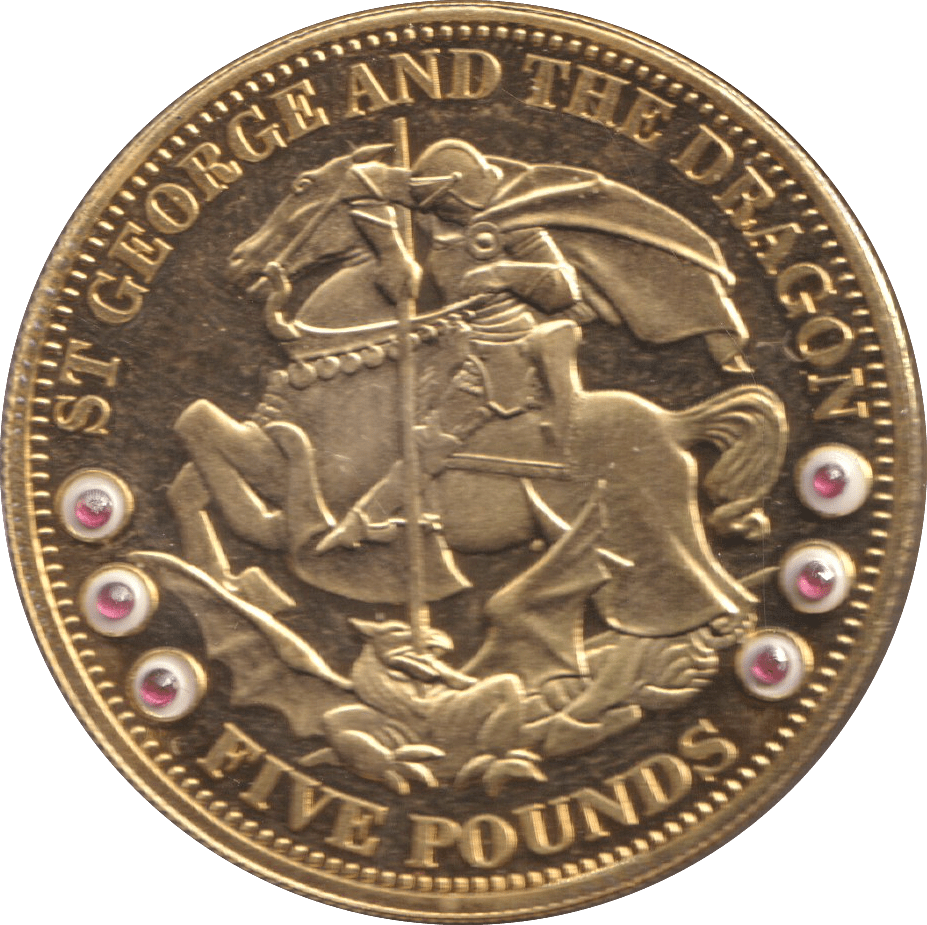 2009 FIVE POUNDS ST GEORGE AND THE DRAGON - WORLD COINS - Cambridgeshire Coins