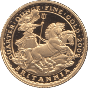2009 GOLD £25 QUARTER OUNCE BRITANNIA COIN ( PROOF ) - GOLD BRITANNIAS - Cambridgeshire Coins