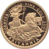 2009 GOLD £25 QUARTER OUNCE BRITANNIA COIN ( PROOF ) - GOLD BRITANNIAS - Cambridgeshire Coins