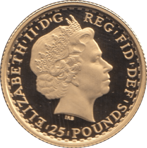 2009 GOLD £25 QUARTER OUNCE BRITANNIA COIN ( PROOF ) - GOLD BRITANNIAS - Cambridgeshire Coins