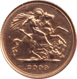 2009 GOLD HALF SOVEREIGN ( BU ) - HALF SOVEREIGN - Cambridgeshire Coins