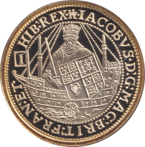 2009 GOLD PLATED SILVER MILLIONAIRES COLLECTION JAMES I - SILVER WORLD COINS - Cambridgeshire Coins