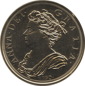 2009 GOLD PLATED SILVER MILLIONAIRES COLLECTION QUEEN ANNE CROWN - SILVER WORLD COINS - Cambridgeshire Coins