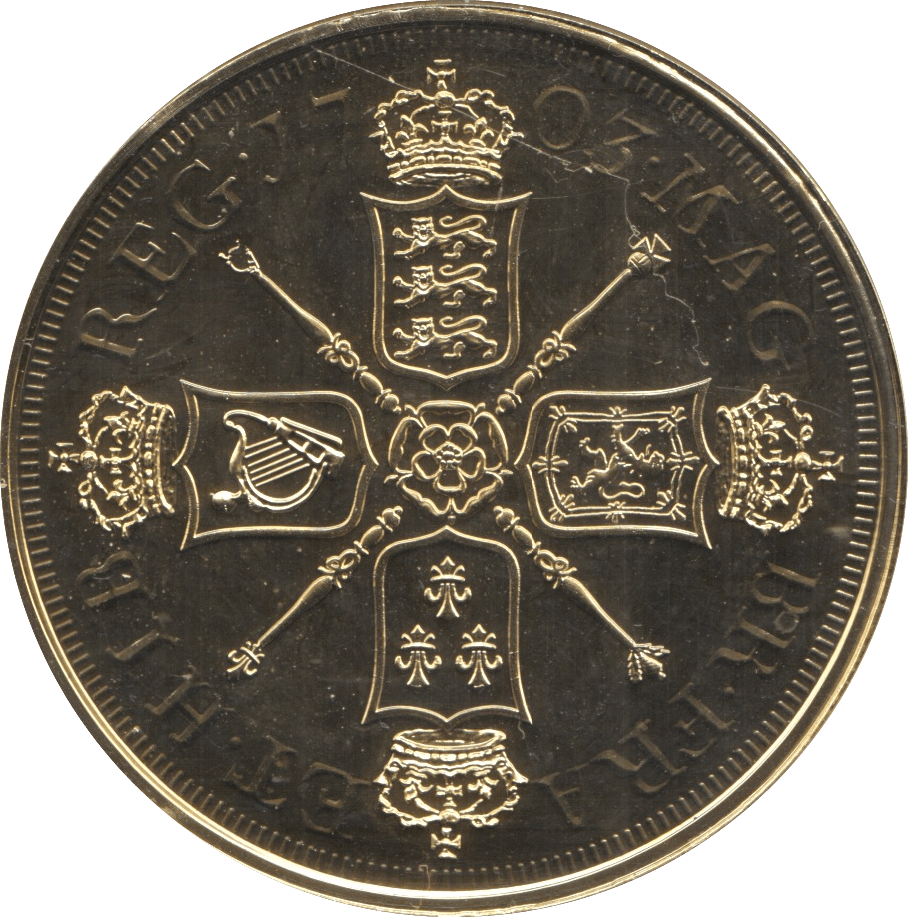 2009 GOLD PLATED SILVER MILLIONAIRES COLLECTION QUEEN ANNE CROWN - SILVER WORLD COINS - Cambridgeshire Coins