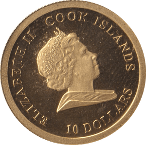 2009 GOLD PROOF 10 DOLLARS COOK ISLANDS - GOLD WORLD COINS - Cambridgeshire Coins