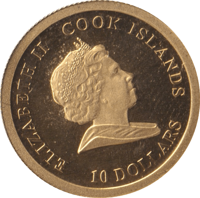 2009 GOLD PROOF 10 DOLLARS COOK ISLANDS - GOLD WORLD COINS - Cambridgeshire Coins