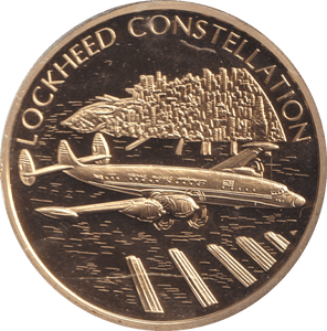 2009 HISTORY OF AVIATION MEDALLION LOCKHEED CONSTELLATION - WORLD COINS - Cambridgeshire Coins