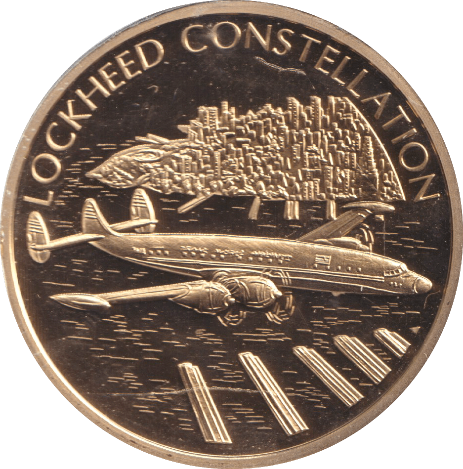 2009 HISTORY OF AVIATION MEDALLION LOCKHEED CONSTELLATION - WORLD COINS - Cambridgeshire Coins