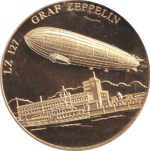 2009 HISTORY OF AVIATION MEDALLION LZ 127 GRAF ZEPPELIN - WORLD COINS - Cambridgeshire Coins