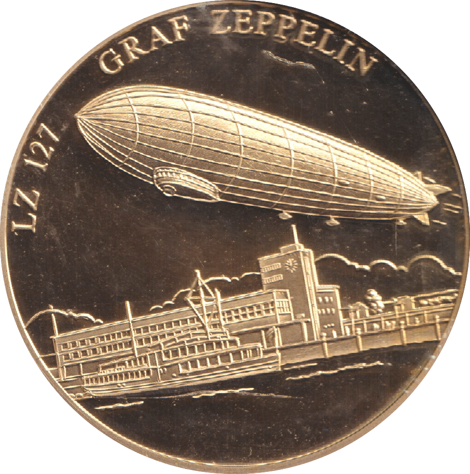 2009 HISTORY OF AVIATION MEDALLION LZ 127 GRAF ZEPPELIN - WORLD COINS - Cambridgeshire Coins