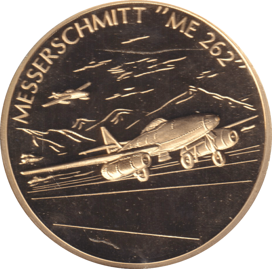 2009 HISTORY OF AVIATION MEDALLION MESSERSCHMITT "ME 262" - WORLD COINS - Cambridgeshire Coins
