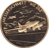 2009 HISTORY OF AVIATION MEDALLION MESSERSCHMITT "ME 262" - WORLD COINS - Cambridgeshire Coins