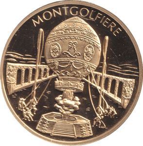 2009 HISTORY OF AVIATION MEDALLION MONTGOLFIERE - WORLD COINS - Cambridgeshire Coins