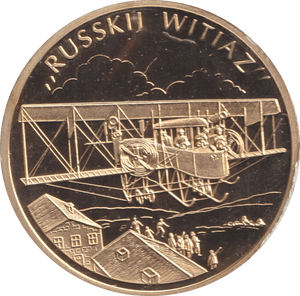 2009 HISTORY OF AVIATION MEDALLION RUSSKIJ WITIAZ - WORLD COINS - Cambridgeshire Coins