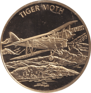 2009 HISTORY OF AVIATION MEDALLION TIGER MOTH - WORLD COINS - Cambridgeshire Coins