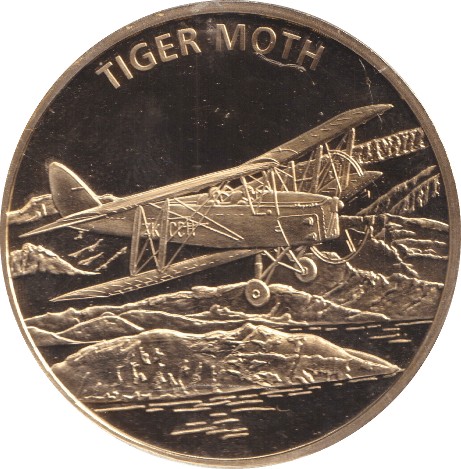 2009 HISTORY OF AVIATION MEDALLION TIGER MOTH - WORLD COINS - Cambridgeshire Coins