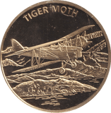 2009 HISTORY OF AVIATION MEDALLION TIGER MOTH - WORLD COINS - Cambridgeshire Coins