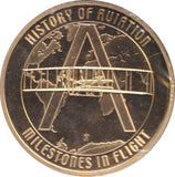 2009 HISTORY OF AVIATION MEDALLION TIGER MOTH - WORLD COINS - Cambridgeshire Coins