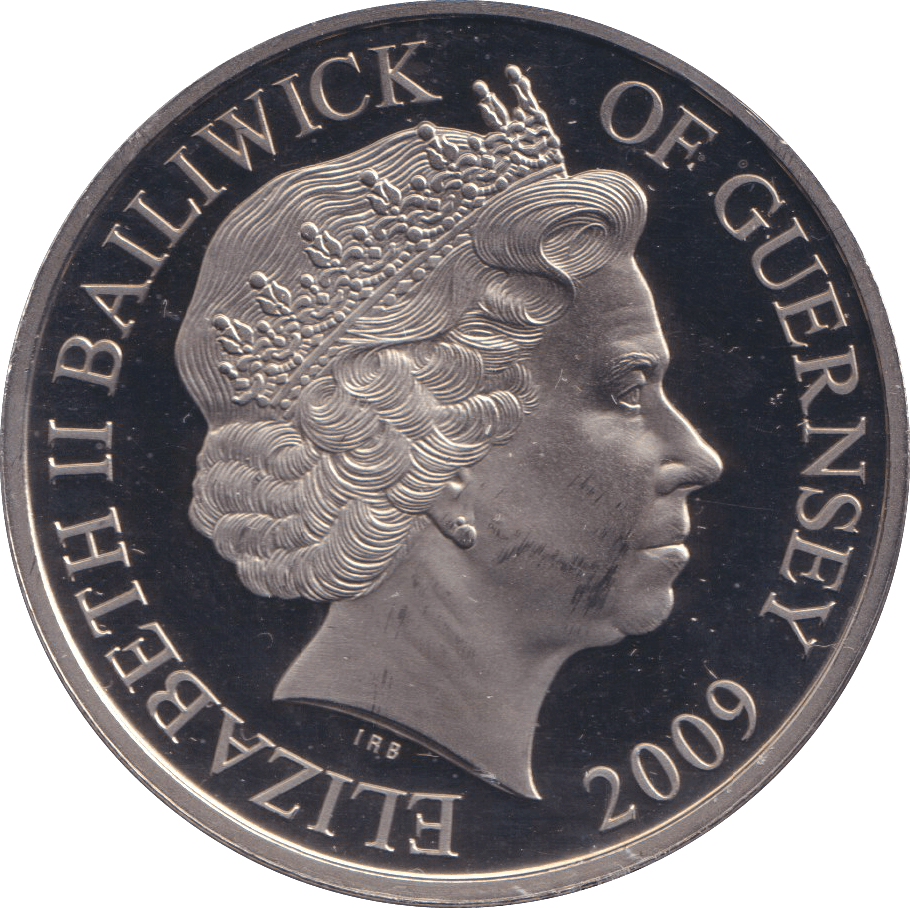 2009 MARY ROSE FIVE POUND BAILIWICK OF GUERNSEY PROOF - WORLD COINS - Cambridgeshire Coins